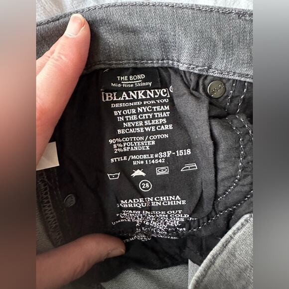 Blank NYC The Bond Jeans Size 28 Mid Rise Skinny - Picture 8 of 13